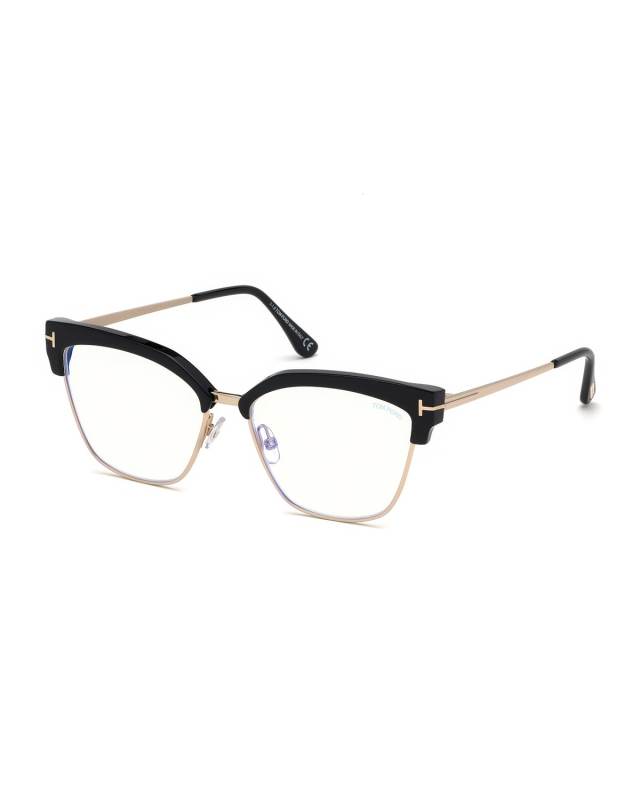 Cat-Eye Acetate & Metal Optical Frames
